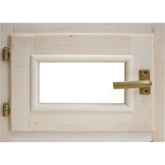 Стеклопакет в парную Банные штучки 03559 0,4x0,5 м с ручкой/затвором/петлями