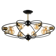 Люстра потолочная Arte Lamp Glasgow E27 320 Вт 6 кв.м (A1963PL-8BK)