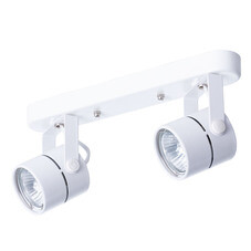 Спот Arte Lamp GU10 100 Вт 2 кв.м белый IP20 (A1311PL-2WH)