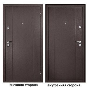 Дверь входная Форпост 72 правая медный антик - медный антик 960х2050 мм