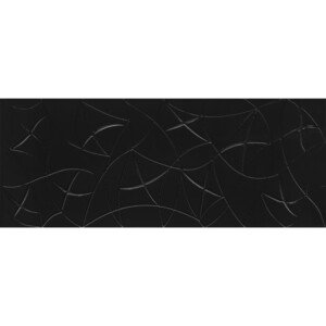 Плитка декор Azori Vela nero stella 201x505x9 мм