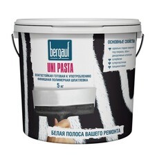 Шпаклевка готовая влагостойкая Bergauf Uni Pasta (5 кг)