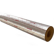 Теплоизоляция для труб Rockwool 100 минеральная вата 108х30х5000 мм алюминий