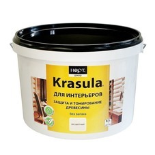Защитно-декоративный состав Krasula для интерьеров груша 9,5 кг