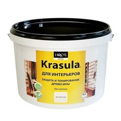 Защитно-декоративный состав Krasula для интерьеров груша 9,5 кг