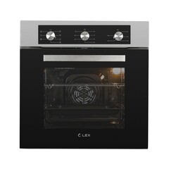Духовой шкаф электрический встраиваемый Lex EDM 073 IX 595 мм серый
