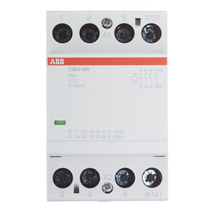 Контактор модульный ABB ESB 220 В 63 А тип AC 4НО (1SAE351111R0640)