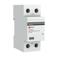 Ограничитель напряжения модульный EKF T1 230 В 25 кА 1P (spd-t1-25-1p)