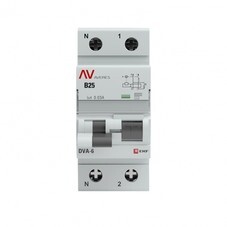 Автомат дифференциальный EKF Averes DVA-6 25А 1P+N тип AC 30 мА 6 кА (rcbo6-1pn-25B-30-ac-av)