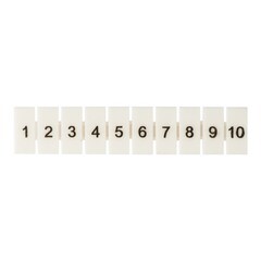 Маркеры для клемм JXB-ST 6 EKF PROxima с нумерацией 1-10 (100 шт.) (zb-st-6-1-10)