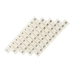 Маркеры для клемм JXB-ST 2,5 EKF PROxima с нумерацией 1-50 (100 шт.) (zb-st-2.5-1-50)