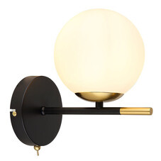 Бра Arte Lamp Alcor E14 40 Вт 220 В черное IP20 (A2224AP-1BK)