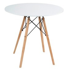 Стол кухонный круглый d0,8 м белый Cindy (13067)