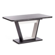 Стол кухонный раздвижной прямоугольный 1,32х0,85 м мрамор черный Vox