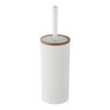 Ершик для унитаза Fixsen White Boom напольный пластик белый (Fx-412-5)