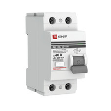 УЗО EKF PROxima ВД-100 40А 1P+N тип AC 300 мА 4,5 кА селективное (elcb-2-40-300S-em-pro)