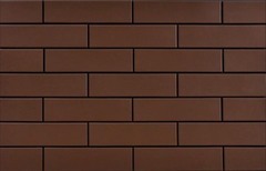 Клинкерная плитка для фасада Cerrad Elewacja gladka (32 шт.= 0,5 кв.м) коричневая 245х65х6,5 мм