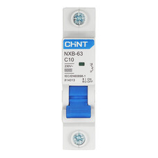 Автоматический выключатель модульный Chint NXB-63 1P 10А тип C 6 кА 230 В (814013)