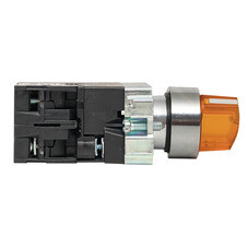 Переключатель EKF PROxima BD33 220 В 1NO+1NC IP40 3P с фиксацией с подсветкой желтый (xb2-bk33-y-230)