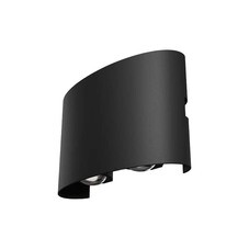 Светильник светодиодный фасадный настенный Outdoor Strato черный 3000К 4 Вт IP54 (O417WL-L4B3K)