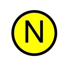 Наклейка знак электробезопасности EKF PROxima d20 мм N желтая (100 шт.) (an-2-07)