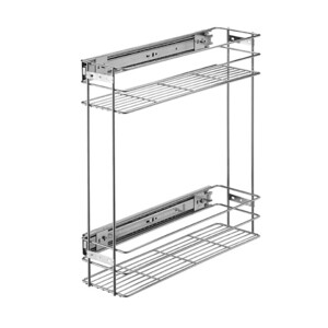 Бутылочница выкатная с доводчиком хром 200 мм (VK-02-200-D)