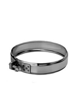 Хомут обжимной для дымоходов из нержавеющей стали d210 мм