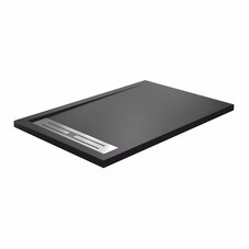 Поддон WasserKraft Abens искусственный камень 120х80х4 см прямоугольник черный низкий (20T06)