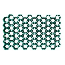 Решетка газонная пластиковая зеленая C250 674х412х35 мм