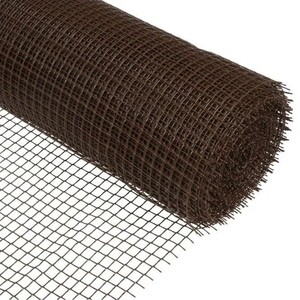 Сетка пластиковая садовая 1х20 м коричневый ячейка 15х15 мм СР-15/1/20 (эконом)