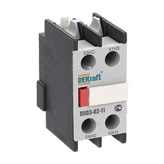 Приставка дополнительная Dekraft ПК-03 690 В к контактору КМ-103 1НО+1НЗ (24100DEK)