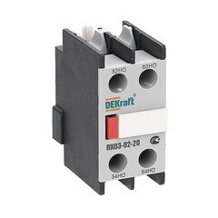 Приставка дополнительная Dekraft ПК-03 690 В к контактору КМ-103 2НО (24101DEK)