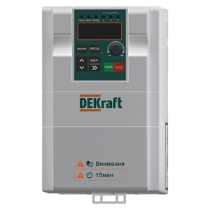 Преобразователь частоты Dekraft DEKV060 3P 6,8А 440 В на DIN-рейку (DEKV060G2R2T4B)
