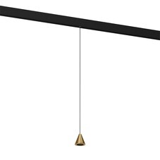 Светодиодный трековый светильник магнитный Elektrostandard Slim Magnetic 4200К 5 Вт черный/латунь (85039/01)