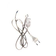 Кабель для светильника Duwi IP20 230 В 2 м с выключателем прозрачный (28576 2)