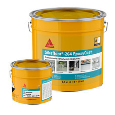 Пол эпоксидный Sika Sikafloor-264 EpoxyCoat двухкомпонентный серый RAL 7032 8,5 кг + 1,5 кг