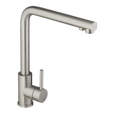 Смеситель для кухни Swedbe Selene Plus нержавеющая сталь с высоким изливом с подключением к фильтру однорычажный (8540)