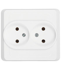 Розетка Systeme Electric Этюд встраиваемая белая (PC16-005B)
