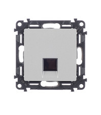 Розетка компьютерная Legrand Valena Life встраиваемая алюминий RJ45 (753640)