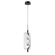 Светильник светодиодный подвесной Arte Lamp Geneva 4000К 6 Вт 1 кв.м черный IP20 (A2341SP-2BK)