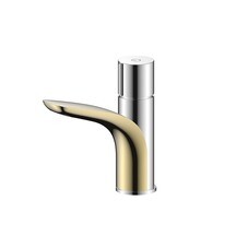 Смеситель для раковины ARGOtech Gelios нажимной хром/золото (35-04LGELIOSgold)