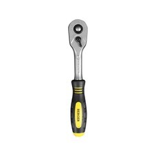 Ключ-трещотка Berger BG2293 1/4х150 мм с двухкомпонентной рукояткой