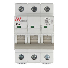 Выключатель нагрузки EKF Averes AVN 3 63А 400 В на DIN-рейку (avn-3-63-av)