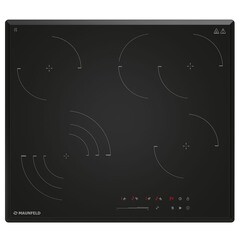Варочная панель электрическая Maunfeld CVCE594SSMDBK LUX 4 конфорки черная