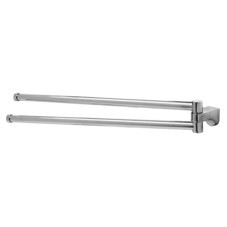 Полотенцедержатель WasserKraft Kammel K-8300 455 мм двойной поворотный на шуруп металл хром (K-8331)
