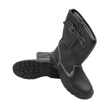 Сапоги из искусственной кожи размер 42 черные Мистраль SJ970 (141052)