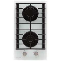 Варочная панель газовая Krona Hagel 30 WH 2 конфорки белая