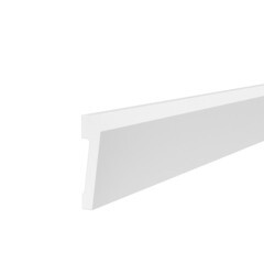 Молдинг из экополимера ударопрочный 50х12х2000 мм Cosca Decor Standart белый