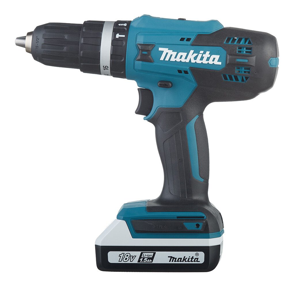 Дрель-шуруповерт аккумуляторная ударная Makita HP488D002 18В 1,5Ач Li-Ion 2 АКБ иЗУ
Дрель-шуруповерт аккумуляторная ударная Makita HP488D002 18В 1,5Ач Li-Ion 2 АКБ иЗУ