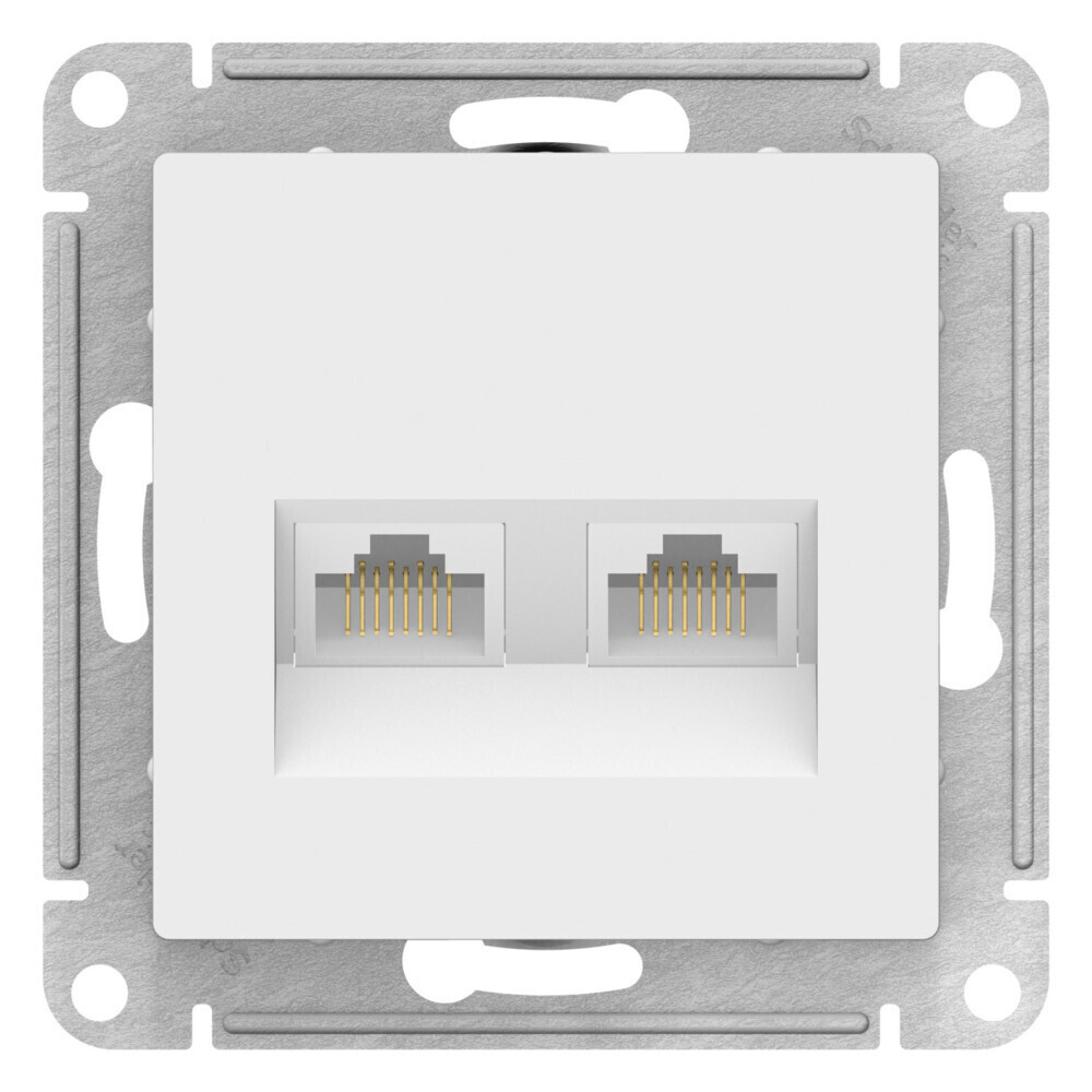 Розетка компьютерная Systeme Electric AtlasDesign встраиваемая лотос 2хRJ45 (ATN001385), Белый
Розетка компьютерная Systeme Electric AtlasDesign встраиваемая лотос 2хRJ45 (ATN001385), Белый